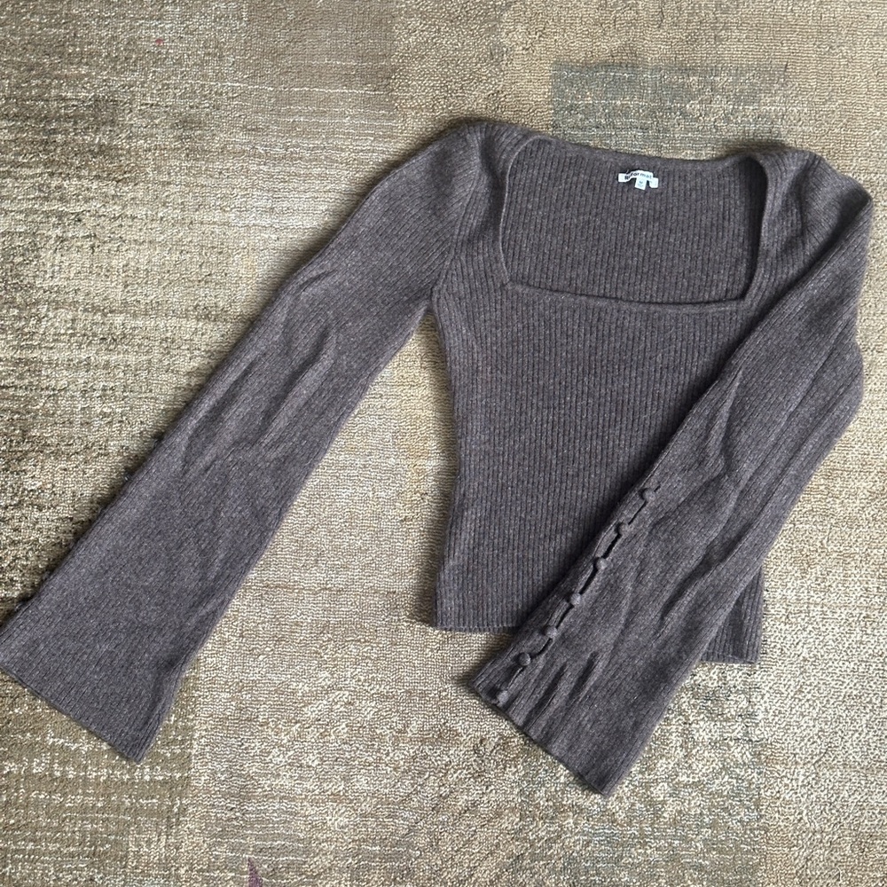 Reformation Brown cashmere sweater
